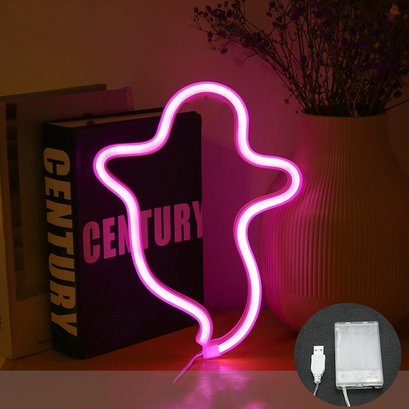 Halloween Ghost Neon Home Creative Modeling Lamp